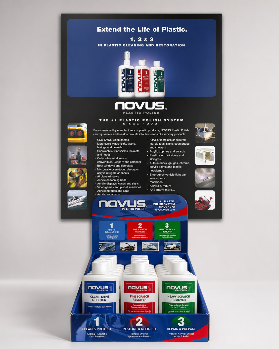 Novus promotional visual used for Amazon conversion support